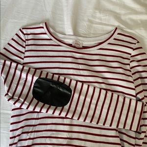 Striped Longsleeve with Elbow Patches